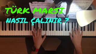 TÜRK MARŞI (MOZART TURKISH MARCH) PİYANO NASIL ÇALINIR ? ( KOLAY PİYANO DERSİ )