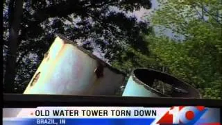 Old Water Tower Torn Down