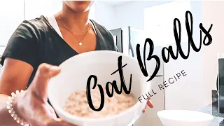 OAT ENERGY BALLS | super simple recipe, healthier treat, no baking required, healthy alternative