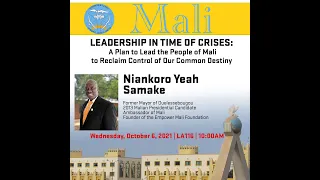 UVU Dignitary Lecture Series: Niankoro Yeah Samake, Mali.