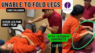 Severe leg pain since 1 year Unable to fold legs | After i session of chiropractic Dr Ravi Shindhe