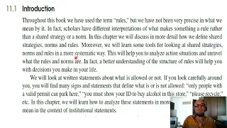 Ch 11 - 1 - Sustaining the Commons: Rules, Norms and Shared Strategies