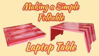 Foldable laptop table from Scrap Plyboard