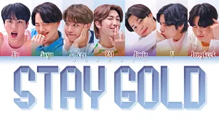 BTS (防弾少年団) - Stay Gold (Color Coded Lyrics Eng/Rom/Kan)