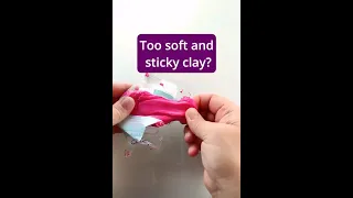 Fix soft and sticky polymer clay