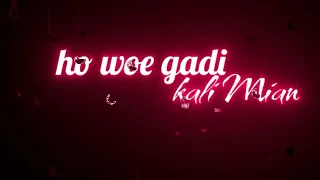 Gaadi Kaali Song | Neha Kakkar | Rohanpreet Singh | Raees | Saga Sounds black screen lyrics video sp