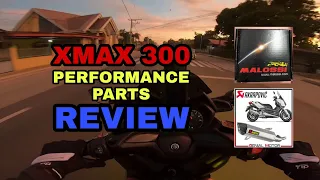 YAMAHA XMAX 300 UPGRADE REVIEW #21 | Malossi Variator,  Akrapovic Pipe