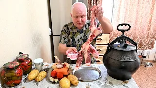 NOMAD SOUP IN AFGHAN KAZAN