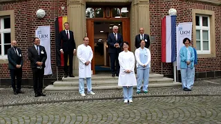 Dank für Einsatz in der Corona-Pandemie: Bundespräsident Frank-Walter Steinmeier besucht das UKM