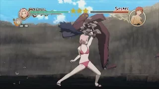 Naruto Ninja Storm 2 Trilogy PC MOD Walkthrough Part 4 60 FPS - Swimsuit Sakura vs Akatsuki Sasori