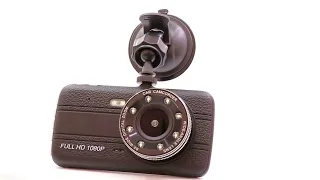 AUSHA D1 Dash Camera - Full HD Dual Lens, Wide Angle, and Night Vision
