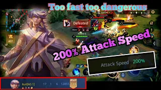 AoV : BRIGHT ATTACK SPEED 200% |TOO FAST TOO DANGEROUS | 傳說對決 - Arena of Valor