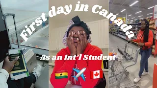 FIRST DAY IN CANADA 🇨🇦 AS AN INT’L STUDENT| University of Regina| Grocery 🛒🛍️ #students #canada