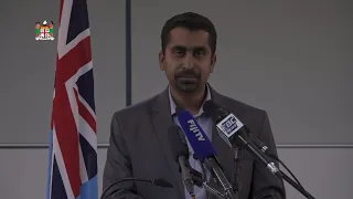 Fijian Acting PS for Economy holds a press conference on Government food assistance.