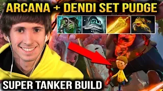 DENDI PUDGE Arcana + Dendi Set SUPER TANKER MODE Dota 2