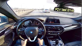 2020 BMW 520d G30 (xDrive) POV test drive ❄️