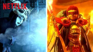 Wizard Train Battle of Fire & Ice 🔥❄️ Trollhunters: Rise of the Titans | Netflix After School