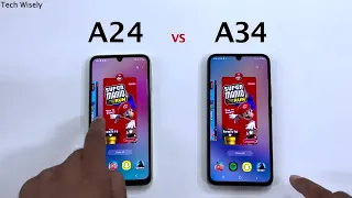 SAMSUNG A24 vs A34 - Speed Test