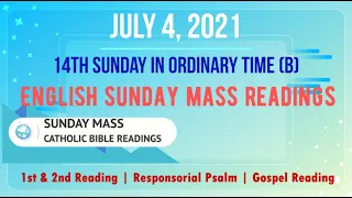 4 July 2021 English Sunday Mass Readings | 14th Sunday in Ordinary Time (B)