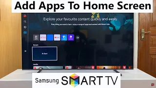 How To Add Apps To Home Screen On Samsung Smart TV