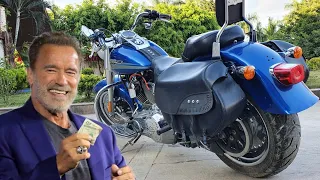 The Terminator - Fat Boy - Harley Davidson - High Demand of Arnold Schwarzenegger used Motorcycle