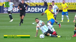 HD | Anvisa interrompe Brasil x Argentina na Globo com Galvão Bueno (05/09/2021)