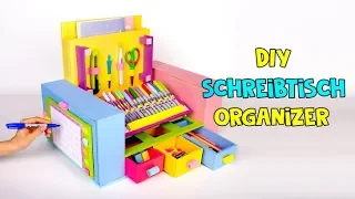 DIY Organizer aus Pappe für all deine Schreibwaren!