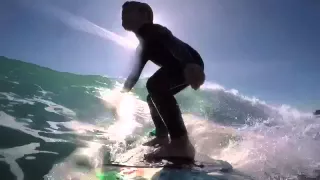 5 year old surfer 25 sec ride