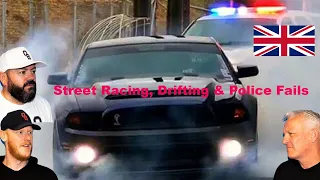 Street Racing, Drifting and Police Fail & Win Compilation REACTION!! | OFFICE BLOKES REACT!!