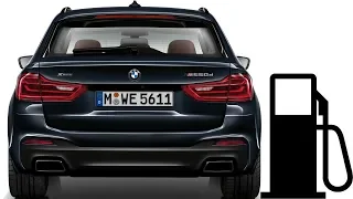 BMW M550d xDrive - fuel consumption: city, 90, 120, 140 km/h :: [1001cars]