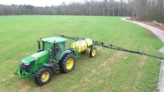 Spraying Nitrogen On My New Hay Field