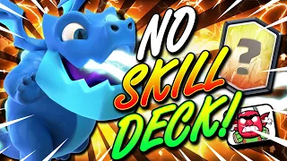 MAKE PRO PLAYERS RAGE!! CURRENT BEST NO SKILL DECK in Clash Royale!!