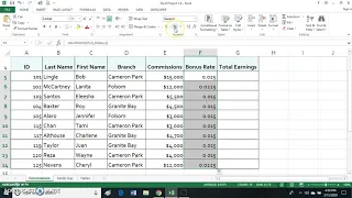 Excel Project 2 4 Part 1