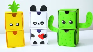 How To Make Origami Box Cactus, Pineapple and Panda Paper || Crafts Ideas 2020