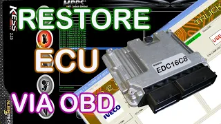 Restore ECU via OBD with KESS or MPPS