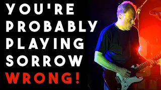 Learn How to Play the Intro Riff in Sorrow by Pink Floyd the Right Way