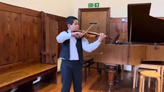 Paganini Caprice No. 5 (with original bowing)- Joel Hammar (aged 9)