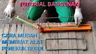 TUTORIAL BANGUNAN//CARA MUDAH MEMBUAT PENEKUK BEGOL