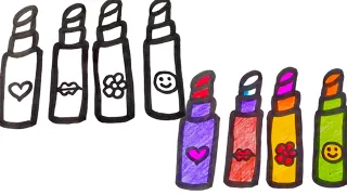 How To Draw Lipstick for kids/Drawing for kids