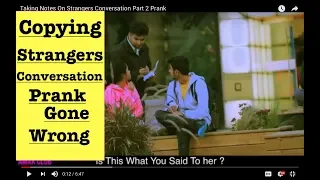 Pakistani Prankster- Taking Notes on Strangers Conversation Prank in Vancouver , BC