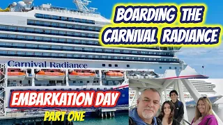 BOARDING THE CARNIVAL RADIANCE  From Long Beach California