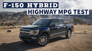 Ford F-150 PowerBoost Hybrid 70 MPH Highway Fuel Efficiency Test