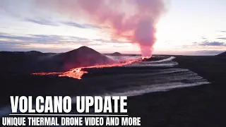 The Volcano in Iceland - Unique Thermal Drone Video and Information