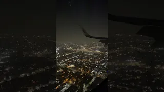 Landing in Mexico City at night