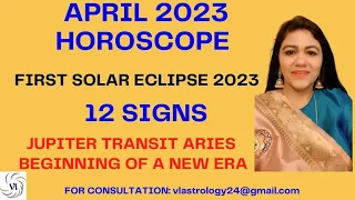 April 2023 Horoscope-12 Signs Predictions & Messages from the Planets with Remedies by VL