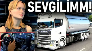 SEVGİLİMİ YEMEĞE ÇIKARDIM! - EFSANE SESLİ SCANİA KAMYON - ETS 2 Mod T300RS GT