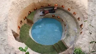 Строим самый  удивительный  подземный бассейн!