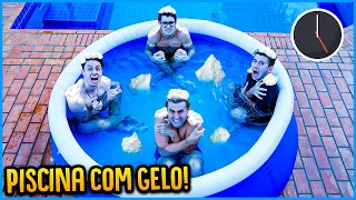 ULTIMO A SAIR DA PISCINA DE GELO GANHA 5000R$!! ( COM ENALDINHO E BRENNER ) [ REZENDE EVIL ]