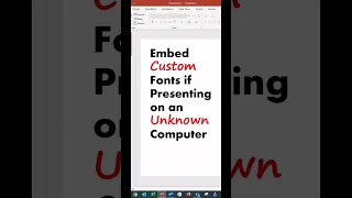 Embed Fonts in PowerPoint? 🔥 [PPT TIPS! 💻] #shortsfeed