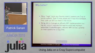 Patrick Sanan: Using Julia on a Cray Supercomputer